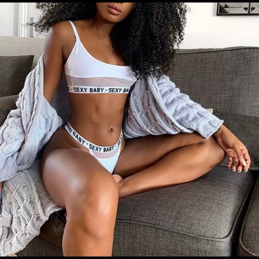 New style 2020 lingerie two piece set